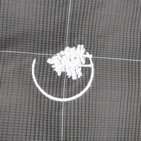 Nike Golf dark gray pin plaid fitted zip up jacket size medium size stretch - Picture 4 of 12